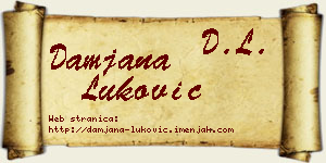 Damjana Luković vizit kartica